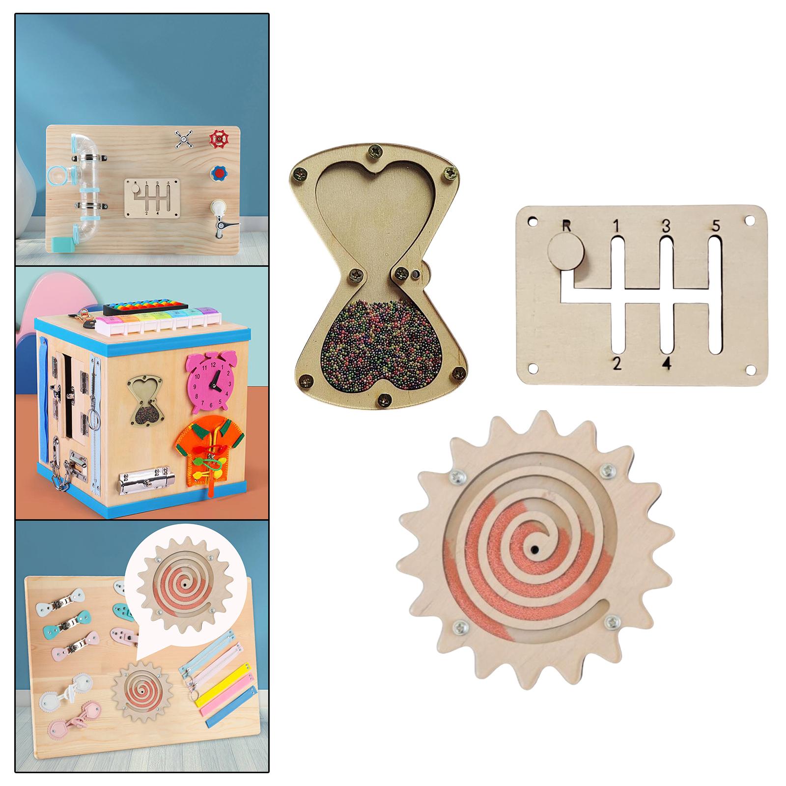 Montessori Wooden Busy Board Toddler - Montessori Busy Board Accessoire Houten Zintuiglijk