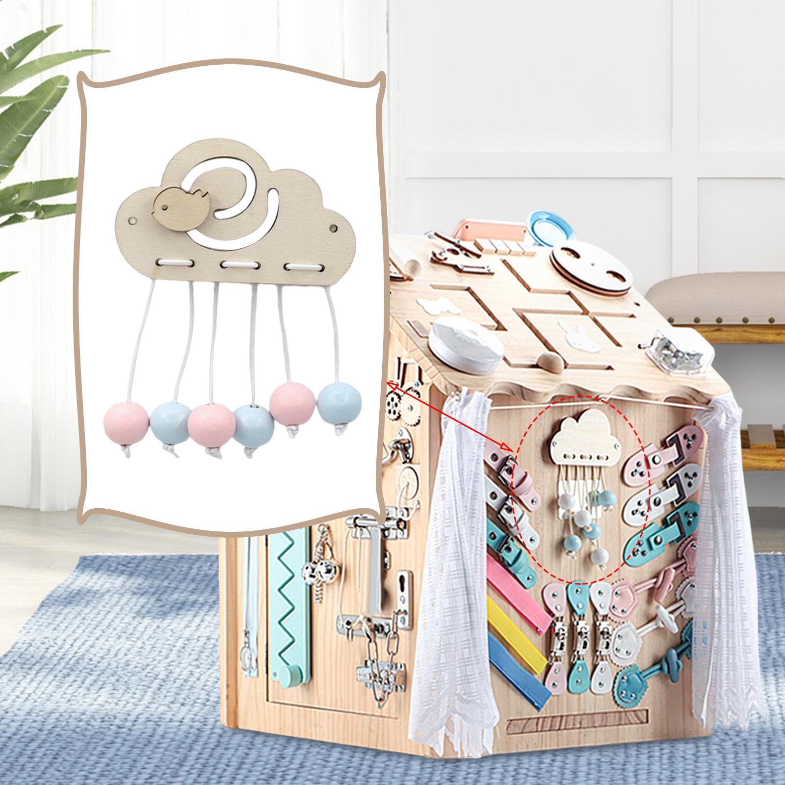 Montessori Wooden Busy Board Toddler - Montessori Drukke Bord Materiaal Houten Accessoires
