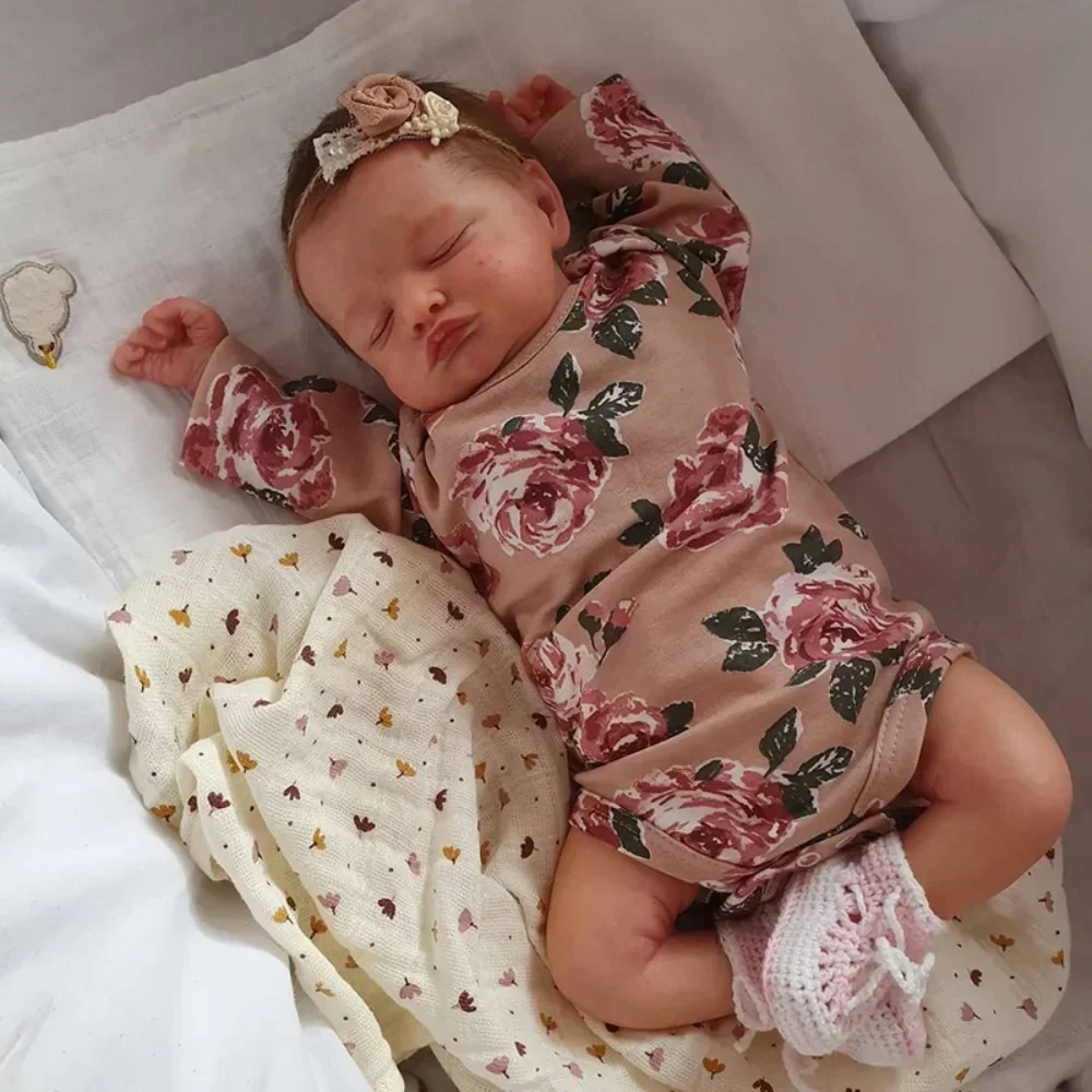 Reborn Baby Doll Silicone Realistic - 49Cm Full Body Vinyl Siliconen Reborn