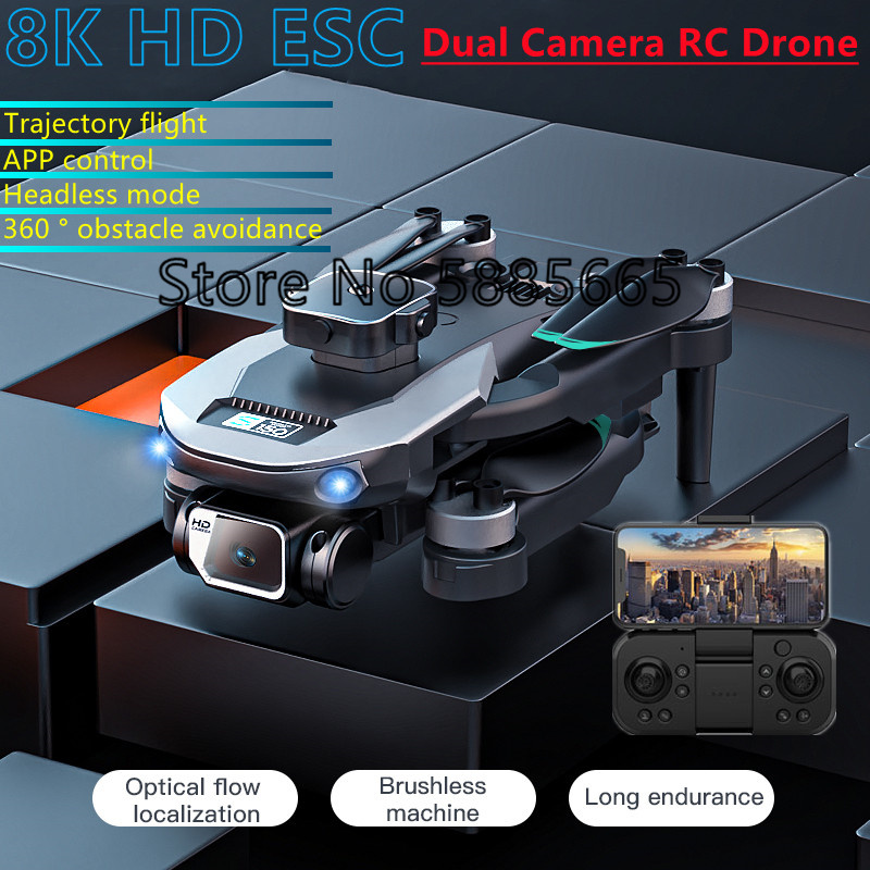 WIFI FPV 8K HD ESC Drone met d - Fpv Brushless Rc Drone 4K recensie en prijs