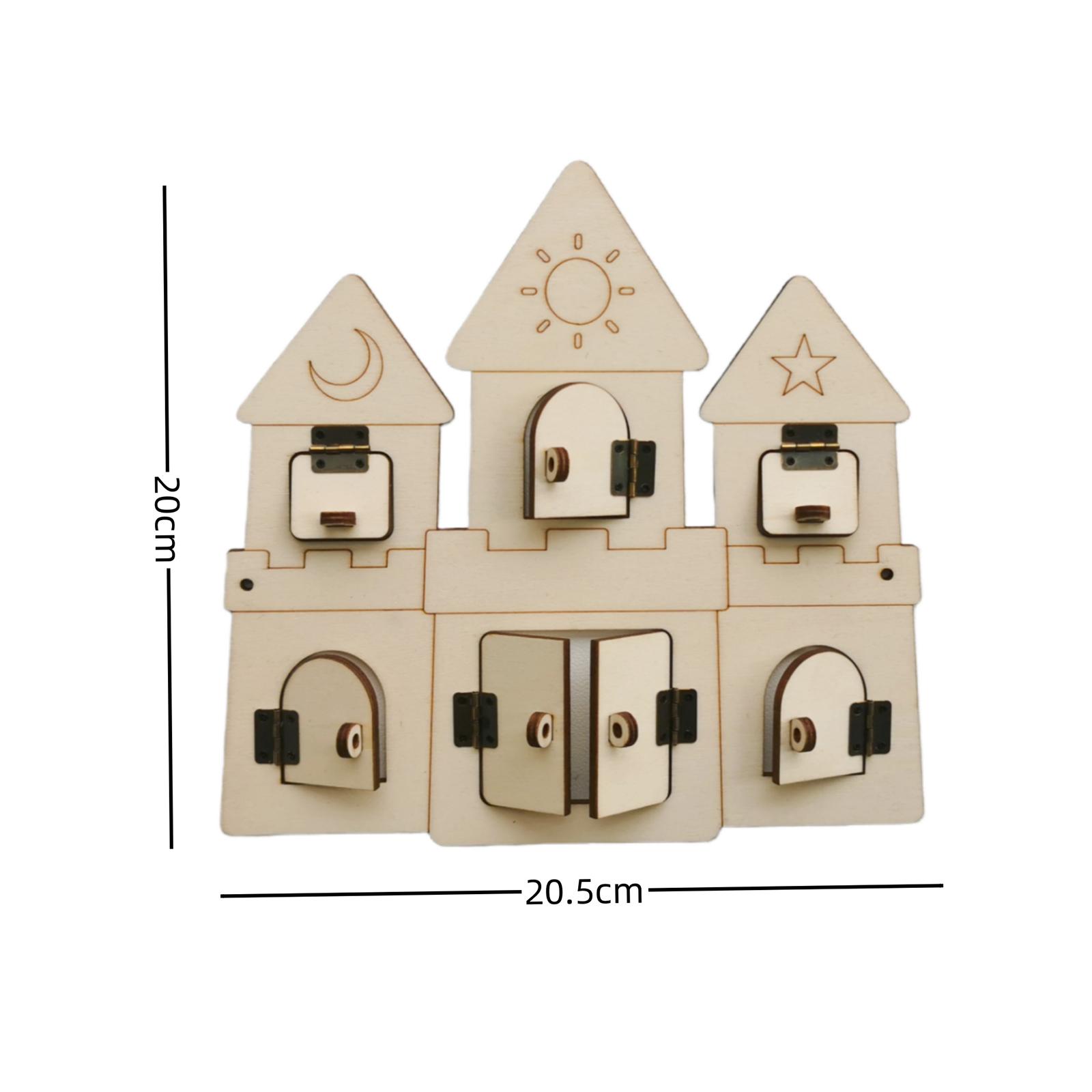 Houten activiteitenbord, doe-h - Montessori Wooden Busy Board Toddler recensie en prijs