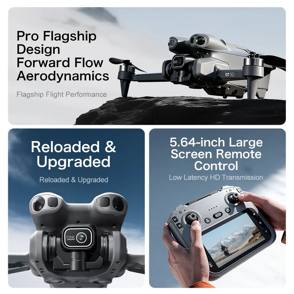 4K/6K/8K FPV-drone GT50 met du - Fpv Brushless Rc Drone 4K recensie en prijs