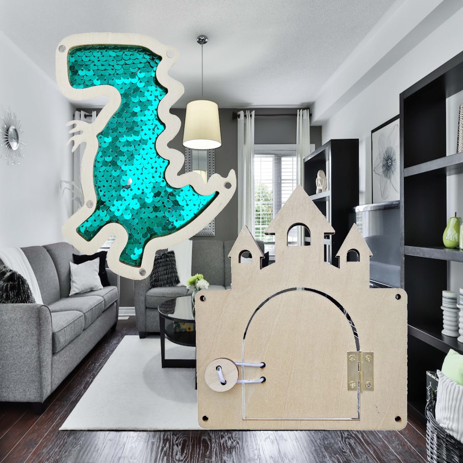 Houten DIY-activiteitenbord me - Montessori Wooden Busy Board Toddler recensie en prijs