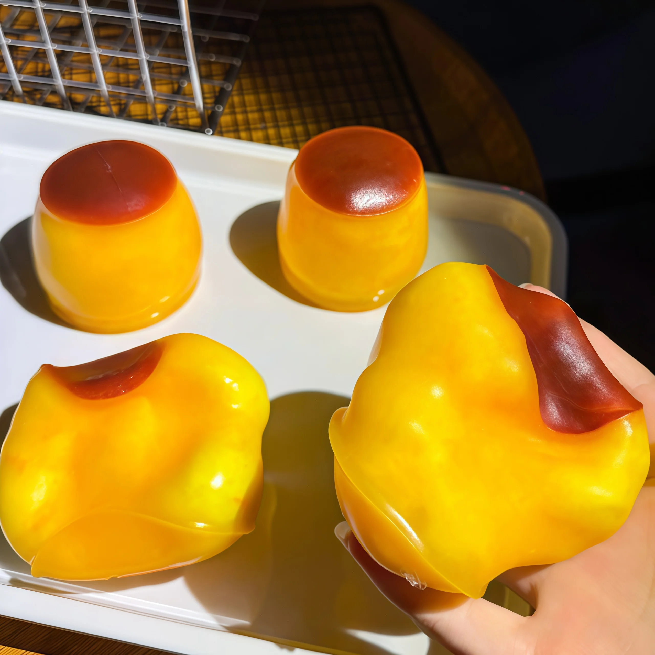 Caramel Pudding Blok Knijpbal, - Building Blocks recensie en prijs