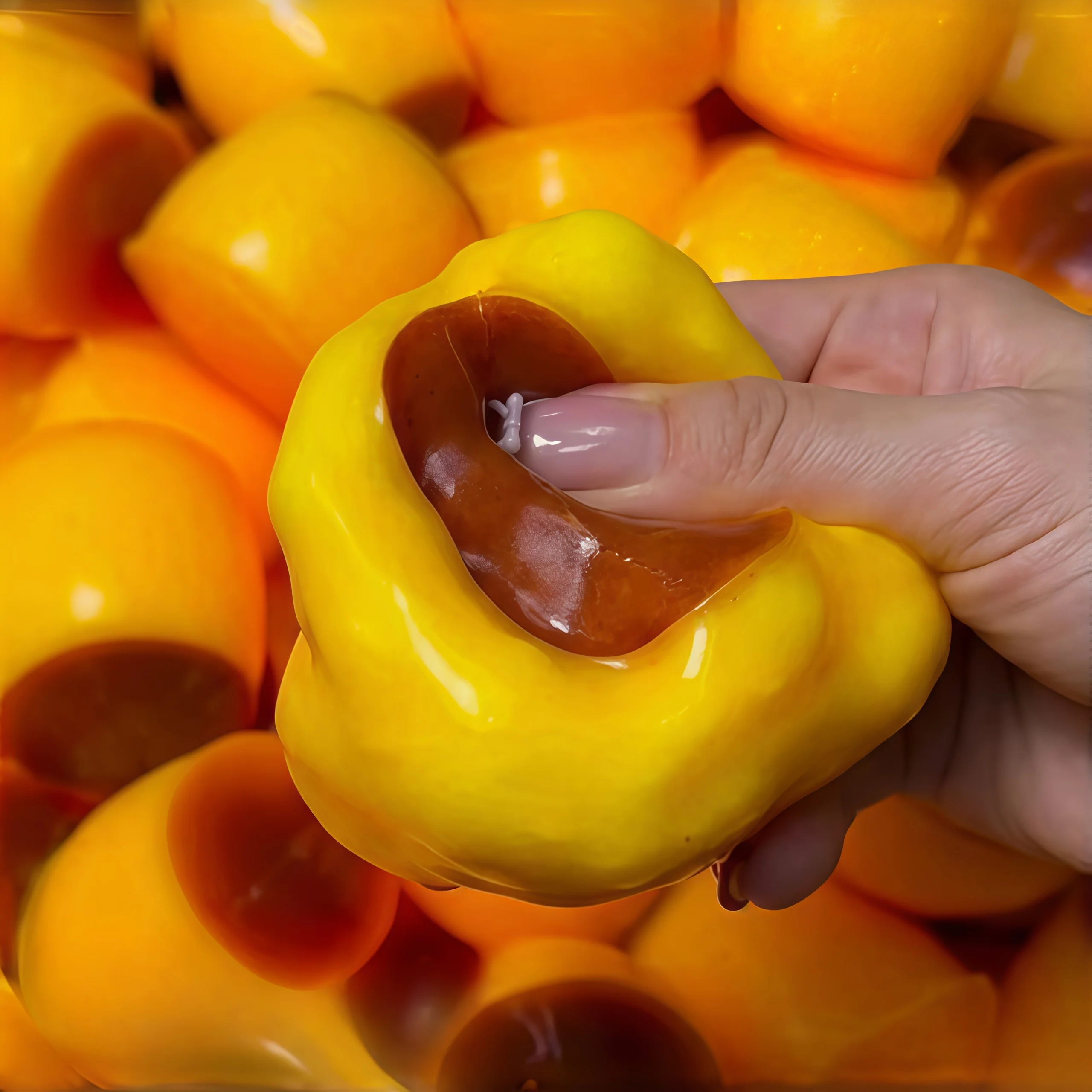 Caramel Pudding Blok Knijpbal, - Building Blocks recensie en prijs