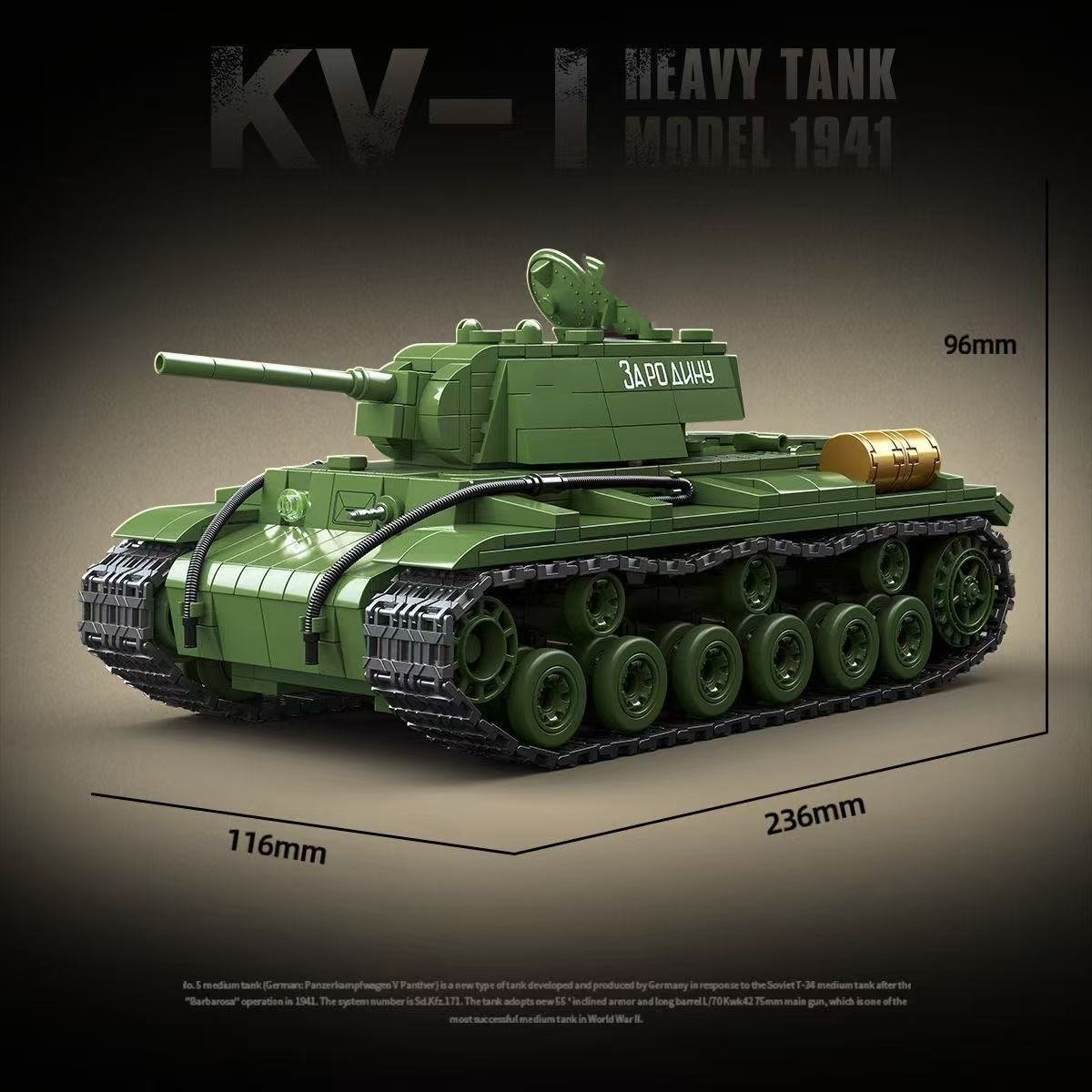 Militaire Wereldoorlog Russisc - Lego Compatible Military Tank recensie en prijs